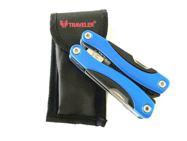 Multi Tool Pliers Pocket Knife Kit Folding Hand Knives Multi Tool Set Blue