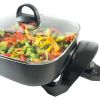 Family-Sized Electric Skillet with Diamond Shield Nonstick Coating, 12-Inch