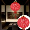 Chinese Cloth Red Lantern Decorations for Chinese New Year Spring Festival 14"