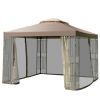 10 Feet x 10 Feet Awning Patio Screw-free Structure Canopy Tent