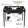 150000 BTU Double Burner Outdoor Stove BBQ Grill