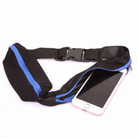 Stride Dual Pocket Running Belt and Travel Fanny Pack for All Outdoor Sports (Color: Royal Blue)