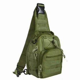 Tactical Military Sling Shoulder Bag (Color: Army Green)