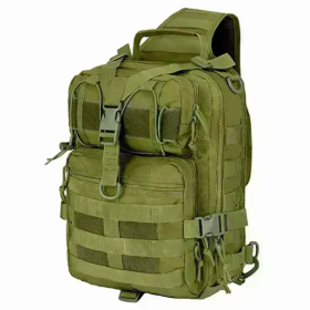 Tactical Military Medium Sling Range Bag (Color: Army Green)