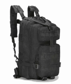 Tactical Military 25L Molle Backpack (Color: Black)