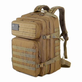 Tactical Military 45L Molle Rucksack Backpack (Color: Khaki)