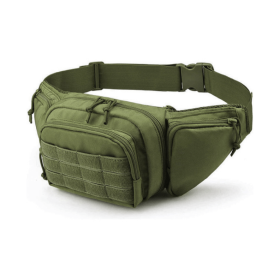 Tactical Military Waist Bag & MOLLE EDC Pouch For Outdoor Activities (Color: green)