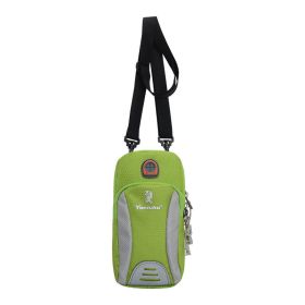 Mini Zipper Phone Arm Bag; Multi Functional Crossbody Bag; Casual Wrist Sports Bag For Outdoor (Color: green)