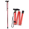 Walking Cane Aluminum Alloy Walking Stick Adjustable Folding Travel Hiking Stick