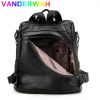 Ladies Anti-theft Soft Leather Backpack Women Vintage Shoulder Bag High Capacity Bag